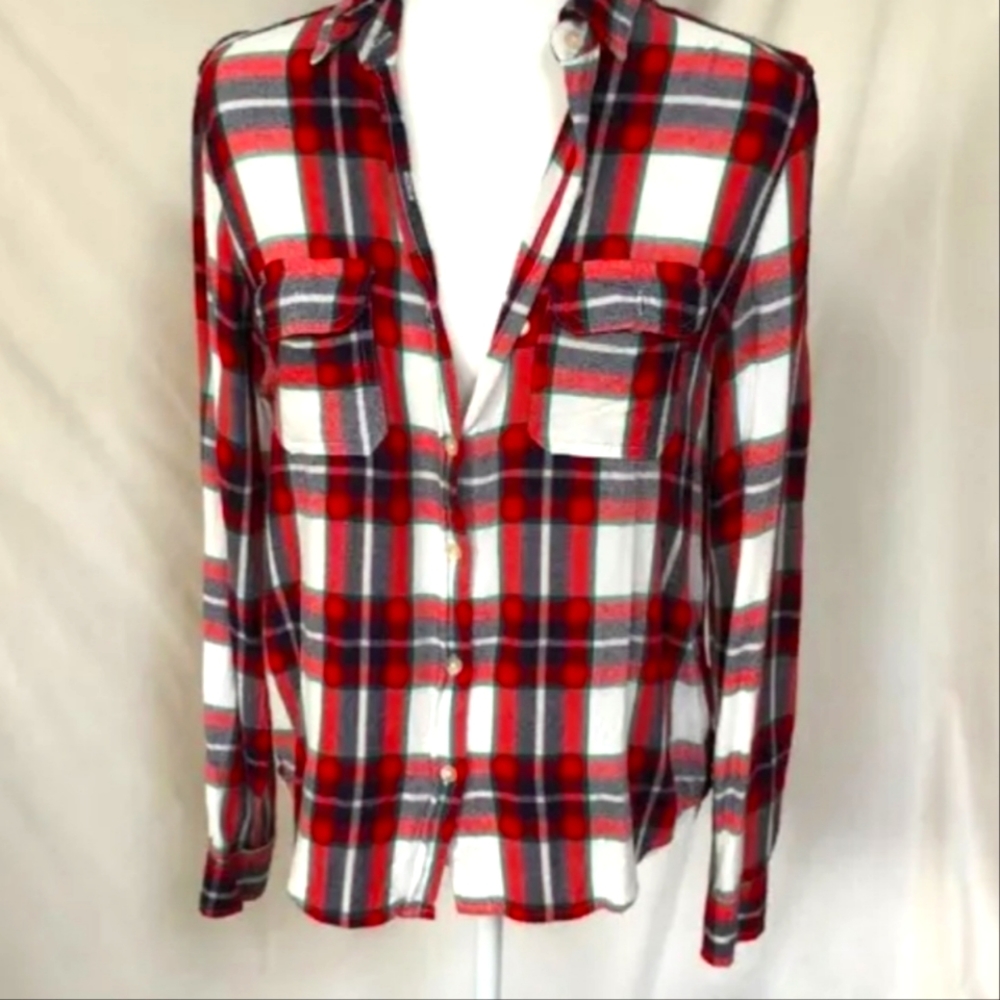Flannel Shirt Top